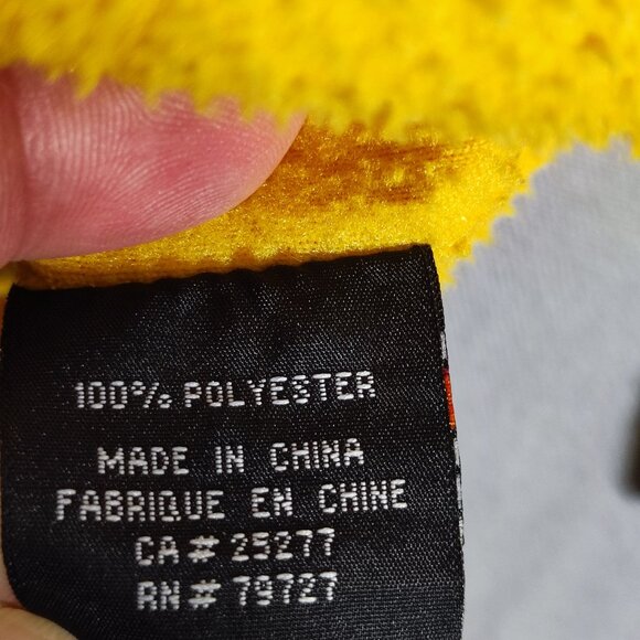 Zero Fahrenheit thick winter fleece sweater men's size L yellow with dark blue - Picture 6 of 12